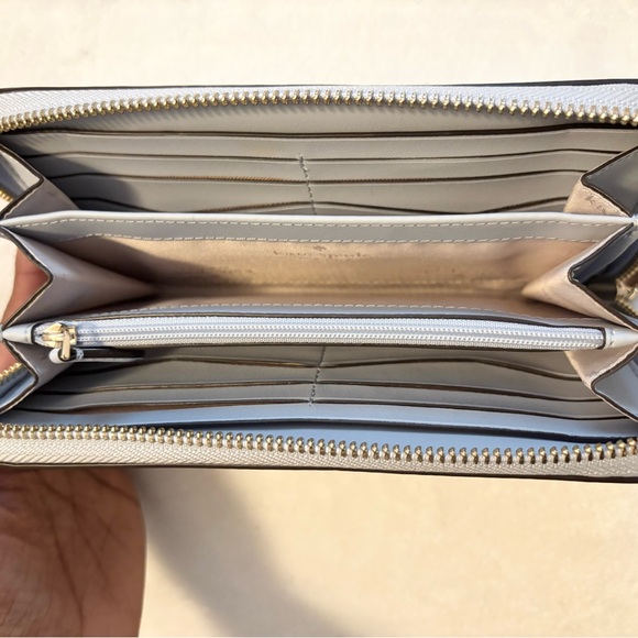 Kate Spade Continental Light Blue Zip-Around Wallet - Picture 14 of 15